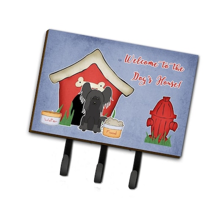 Carolines Treasures Dog House Collection Chinese Crested Black Leash or Key Holder BB2866TH68